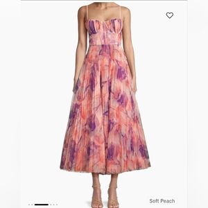 Hutch Amara size 26w Bustier Pleated Fit & Flare Midi Dress